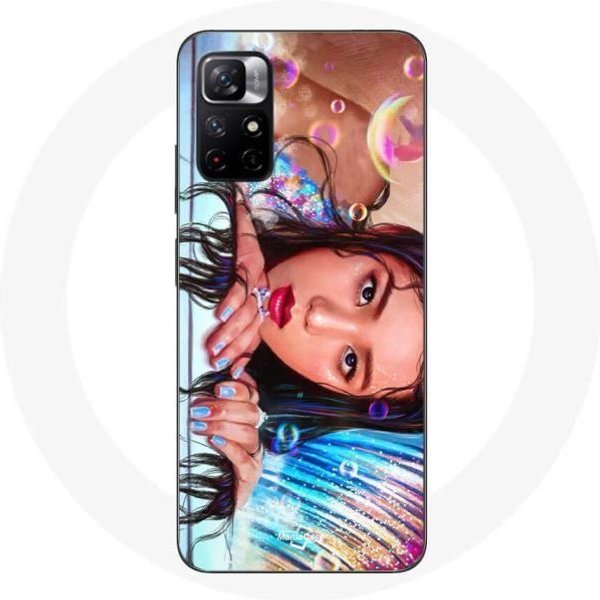 Funda - Maniacase - Redmi Note 11 5G - Negra - Flexible - Fanart Blackpink Jisoo Negro-image