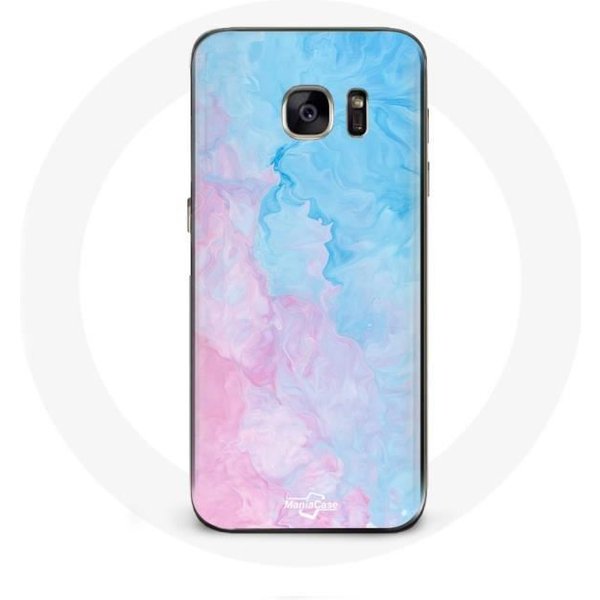 Funda - Maniacase - Samsung Galaxy S7 Edge - Flexible - ProteccióN - Azul/Rosa Color Rosa-image