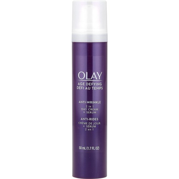 Przeciwstarzeniowy, Przeciwzmarszczkowy, Krem Na Dzień + Serum 2 W 1, 1,7 Uncji(50 Ml) Blue-image