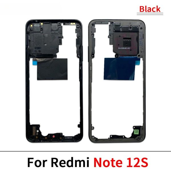 ŚRodkowa Ramka Telefonu Do Redmi Note 12S 12 Pro 5G / Note10 5G śRodkowa Ramka Obudowy Note 12S Black-image