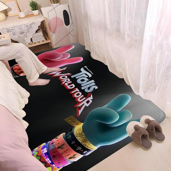 KreskóWka T-Trolle Mata ŁAzienkowa PokóJ DziecięCy Dekoracja Sypialni Balkon AntypośLizgowa Wycieraczka Salon Dywan Powitalny 40X60Cm-image