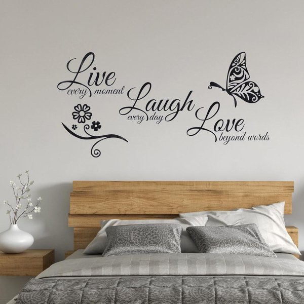 Adhesivo Cita Lema Pegatina De Pared Dormitorio Sala De Estar CalcomaníA De Pared DecoracióN Del Hogar-image