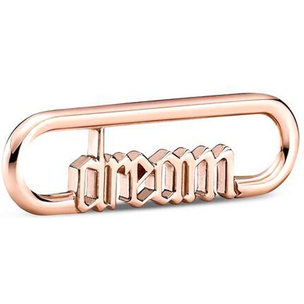Mini Charm Plata De Ley S925 Colgante De Doble EslabóN Compatible Con Pulsera Original Mujer JoyeríA DIY Beige-image