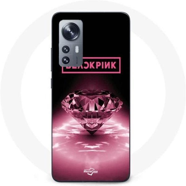 Funda Maniacase Para Xiaomi 12 5G Blackpink Diamond En Negro Y Rosa Negro-image