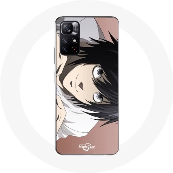 Funda - Xiaomi - Redmi Note 11S 5G - Anime Death Note L PóSter - Flexible - Blanco-image