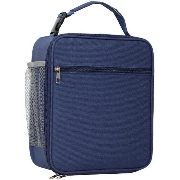 Bolsa De Almuerzo Aislada Para Hombres Y Mujeres, Lonchera Reutilizable, Bolsa TéRmica PortáTil, Impermeable, De Gran Capacidad Azul Oscuro-image