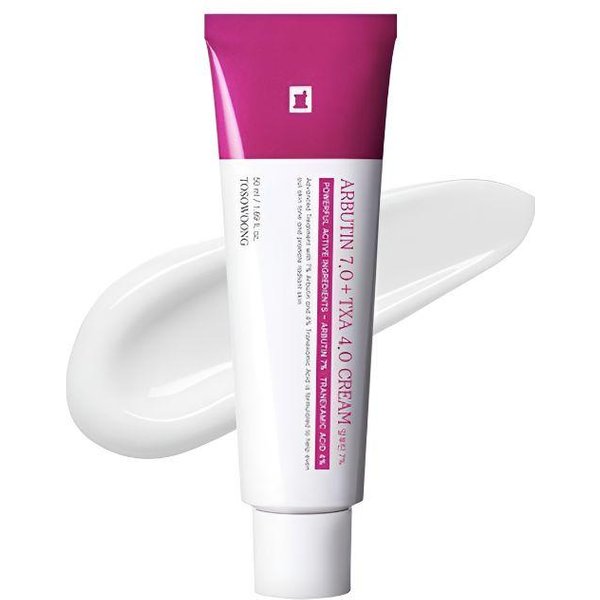 Tosowoong Crema Arbutina 7% ÁCido TranexáMico 4% Iluminadora Cuidado De Manchas Oscuras 50Ml Pink-image