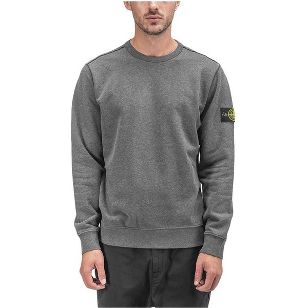 Sudadera Con Cuello Redondo De Corte Holgado Con Parche Del Logo Stone Island Para Hombre CarbóN-Gris 711562720-V0M67 M-image