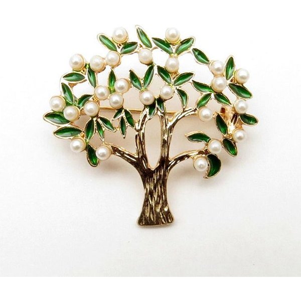 Broches De ÁRbol De Perlas Creativos Para Mujer Fiesta De Boda Broches Casuales Regalos-image