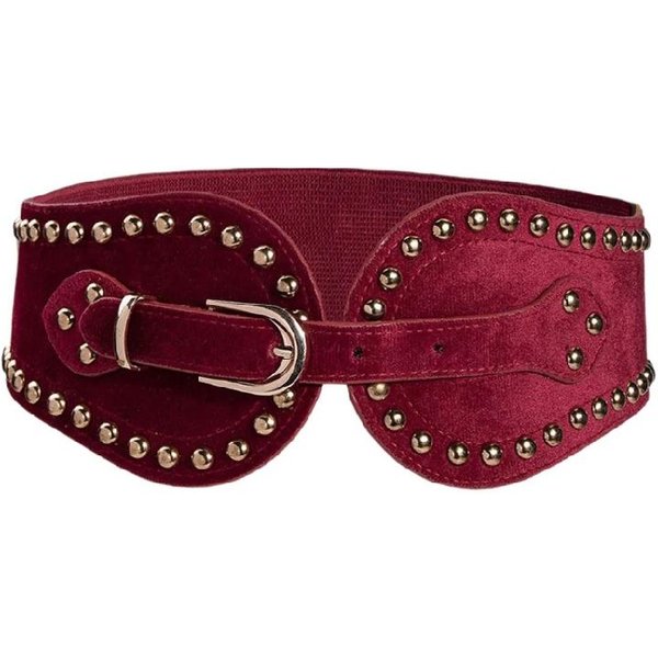 CinturóN De Chica Punk Vaquera CinturóN De Cintura Remaches Tachuelas Retro Para Vaqueros Vestido-image
