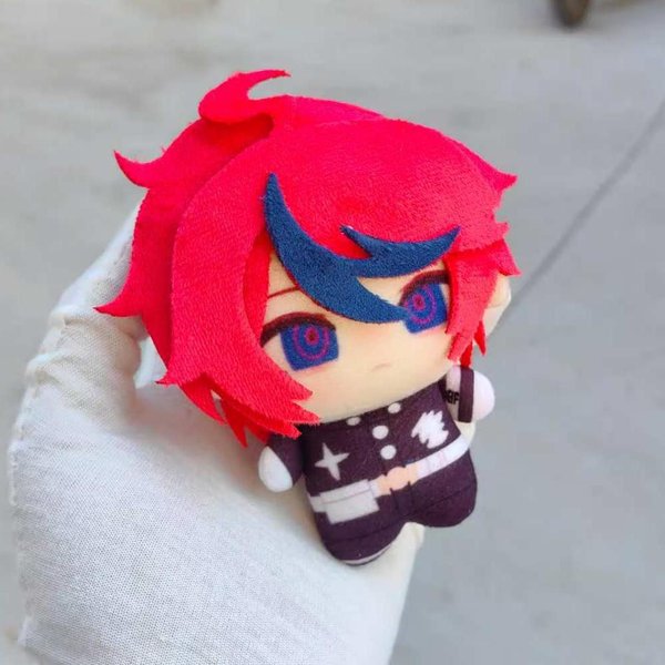 10 Cm Pluszowe Anime Hundred Sumino Takumi Pluszowe Zabawki Linia Amemiya Darumi Pluszowa Lalka Plecak Dekoracyjny Wisiorek Breloczek Prezenty Red-image