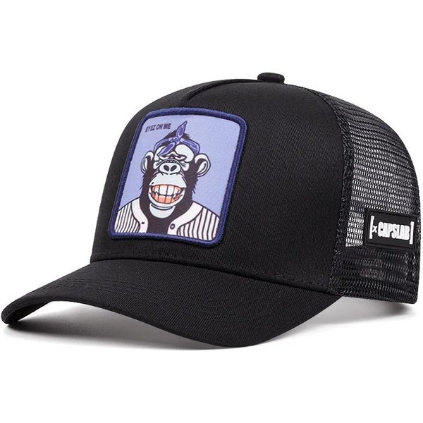 Nowa Wysokiej JakośCi Czapka Baseballowa Czarny Pantera Outdoor Sportowa Wiosna I Lato Haftowana Regulowana Unisex Hip Hop Tata Siatkowa Czapka Gray-image