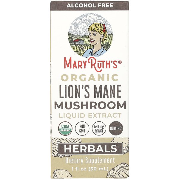 Extracto LíQuido OrgáNico De Melena De HelicóPtero De Maryruth, Sin Alcohol, 590 Mg, 1 Fl Oz (30 Ml)-image