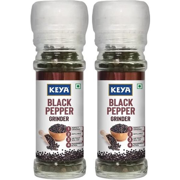 Molinillo De Pimienta Negra Malabar Keya | Mezcla De Especias ExóTicas 50G-image