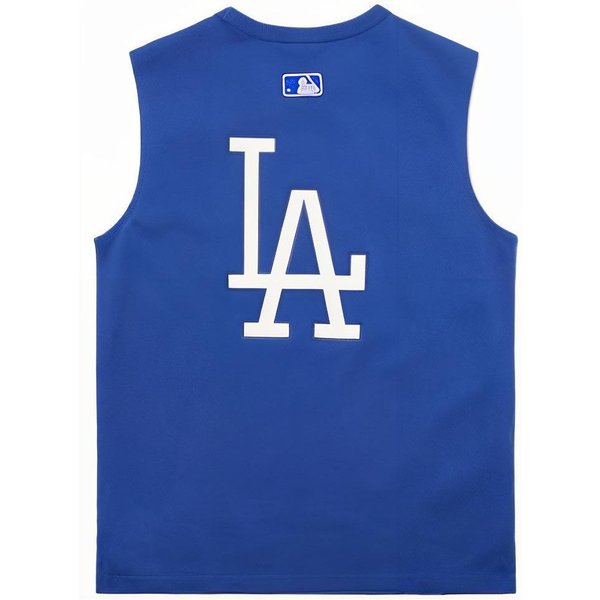 MLB Los Angeles Dodgers Nadruk Z Literami Swobodna LuźNa Kamizelka Sportowa Unisex Kamizelki Niebieski 3ATK02023-07BLD S-image
