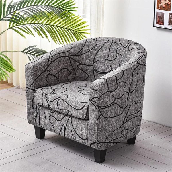 Fundas EláSticas Para SillóN Club Fundas EláSticas De Spandex Para SillóN Fundas GeoméTricas Estampadas Para Sofá Protector De Sillas De Sofá Para Hogar Bar-image