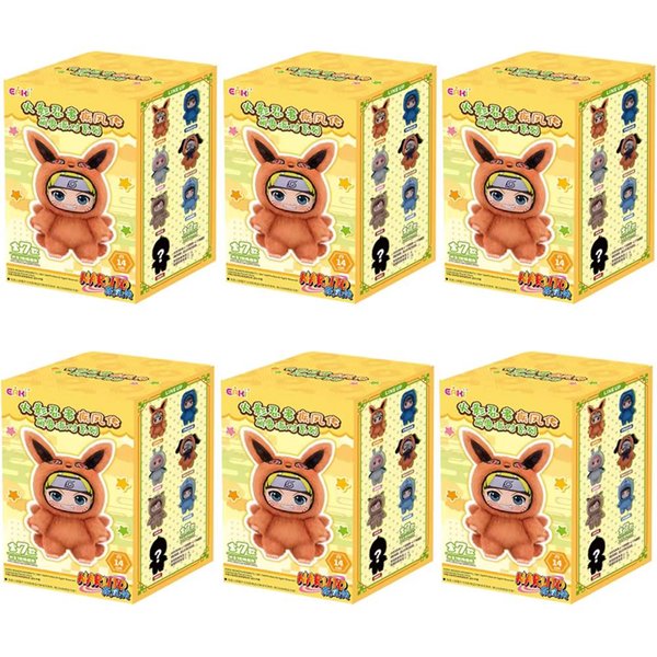 Naruto Mystery Box Shippuden Seria Imprezowa Uzumaki Pluszowa RęCznie Robiona Pluszowa Figurka Ozdoba Kolekcja Zabawek Prezent Dla Dziecka-image