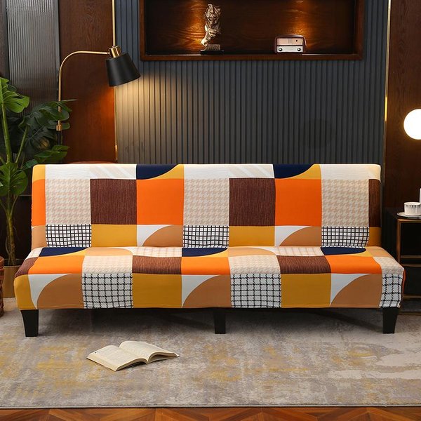 Funda EláStica Para FutóN, Funda Para Sofá Sin Brazos, Funda Para Sofá Cama, Funda Para Sofá, Funda Protectora Para Muebles Con Base EláStica, 1 Unidad L 170-210Cm-image