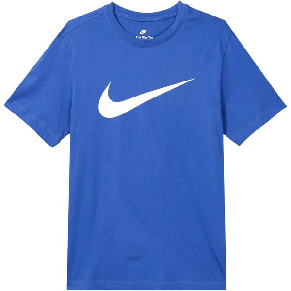 MęSka Koszulka Z KróTkim RęKawem Typu Pulower Z OkrąGłYm Dekoltem Z Nadrukiem Logo Nike Niebieska BV0628-480 S Blue-image