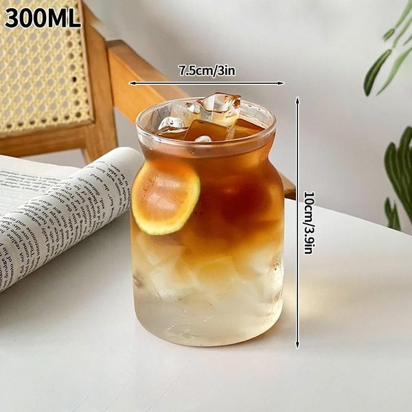 Vaso De Vidrio Transparente Para Beber Con Forma De Onda Creativa, Vaso Para Café Helado, Taza Para Jugo, Leche, Té, Vasos Para Beber, Vasos Para Agua, Taza Ondulada AS Picture-image