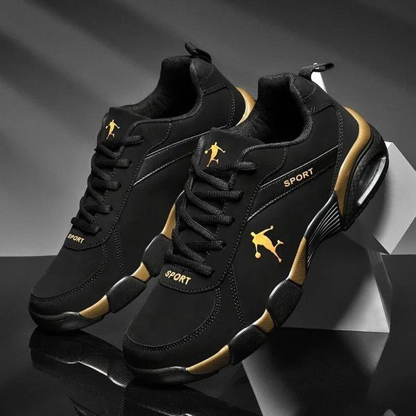 Nowe Buty MęSkie OddychająCe MęSkie Sneakersy Wygodne Klasyczne Buty Codzienne Outdoorowe Buty Sportowe Do Chodzenia MęSkie Tenis Masculino 45 Black-image