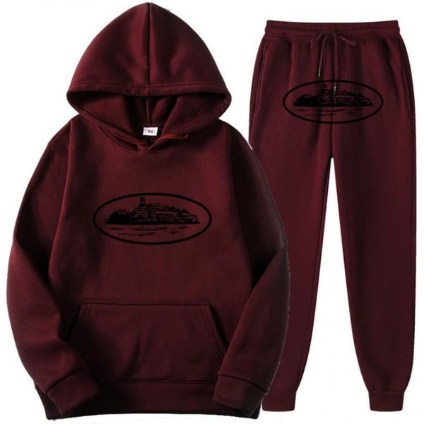 Unisex Oversize Streetwear Bluza Z Kapturem I Spodnie Dresowe Zestaw Casualowa Odzież Sportowa Jesień MłOdzieżOwy Hip Hop Skateboarding Xxxl Black-image