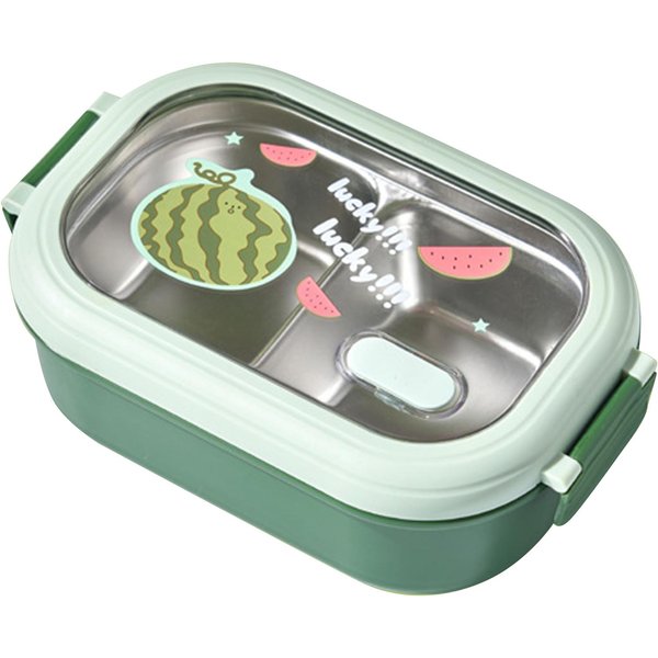 Bento Lunch Box PrzenośNy Bezpieczny Szczelny Podzielony Termiczny Lunch Box Ze Stali Nierdzewnej Dla StudentóW-image