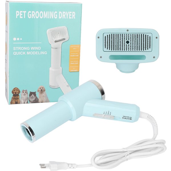 Secador De Pelo Peine Para Mascotas Temperatura Ajustable Masaje Aseo Soplador De Pelo Para Mascotas Con Cepillo De PúAs Para Gatos-image