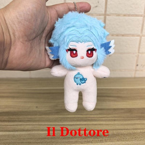 13 Cm Elastyczne Cosplay Il Dottore Doktor / Pantalone Regrator Pluszowe Zabawki Genshin Impact Anime Gra Body Przebranie Pluszowa Lalka About 13Cm-image