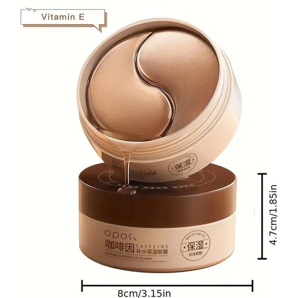 Parches De CafeíNa Y Niacinamida Para Ojos, Tratamiento Antiedad, Mascarilla Para Ojeras, HinchazóN Y Arrugas, Hidratante Y Reafirmante, Cuidado Para El Contorno De Ojos (60 Unidades) Eye Mask-image