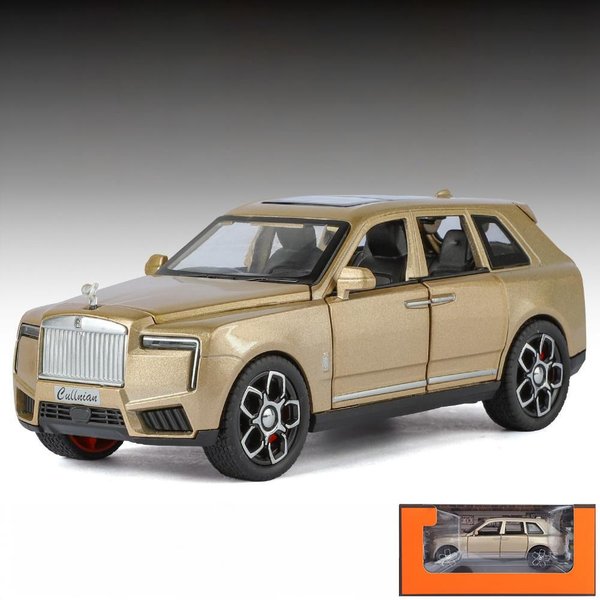 1:32 Rolls Royce Cullinan Luksusowy SUV Metalowy Odlew Model Samochodu DźWięK I ŚWiatłO Pull Back Zabawka Samochodzik Dla Dzieci Prezenty Urodzinowe Dziecko-image