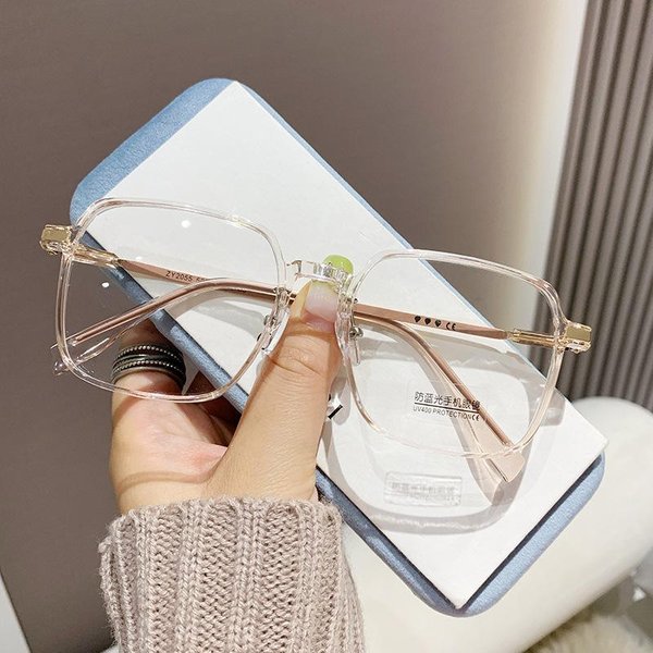 Ponadgabarytowe Okulary Do Czytania Modne Okulary BlokująCe Niebieskie śWiatłO Dalekowzroczne Damskie Okulary Optyczne O Wysokiej RozdzielczośCi +3.0-image