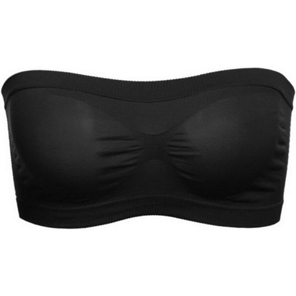 Top De Tubo Para Mujer, Sujetador Bandeau Sin Tirantes, Ropa Interior Para Mujer, Bralette Sin Costuras, Tops Sin Tirantes, Sujetadores De Pecho Envueltos Huecos 3XL Black-image