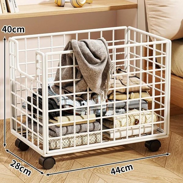 Cesta De LavanderíA Grande Para El Hogar Con Ruedas Cesta Para Ropa Sucia Cestas De Almacenamiento Para Ropa Sucia Armario PortáTil-image