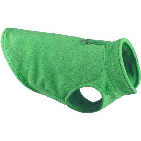 Zimowe Polarowe Ubrania Dla ZwierząT Domowych Odzież Dla SzczeniąT Buldog Francuski PłAszcz Mops Kostiumy Kurtka Dla MałYch PsóW Chihuahua Kamizelka Yorkie Kitten S Green-image