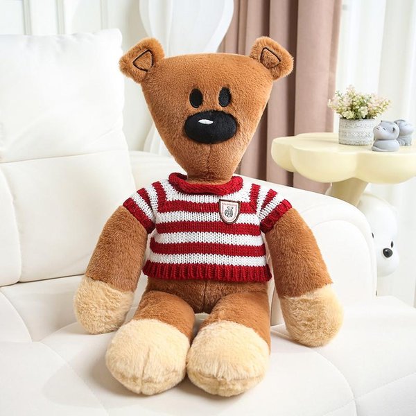 Peluche Grande De Oso Mr. Bean Dibujos Animados De Comedia PelíCula Animal MuñEco Almohada Relleno Para Bebé Almohada DecoracióN De HabitacióN Suave Regalos Para NiñOs 45Cm-image