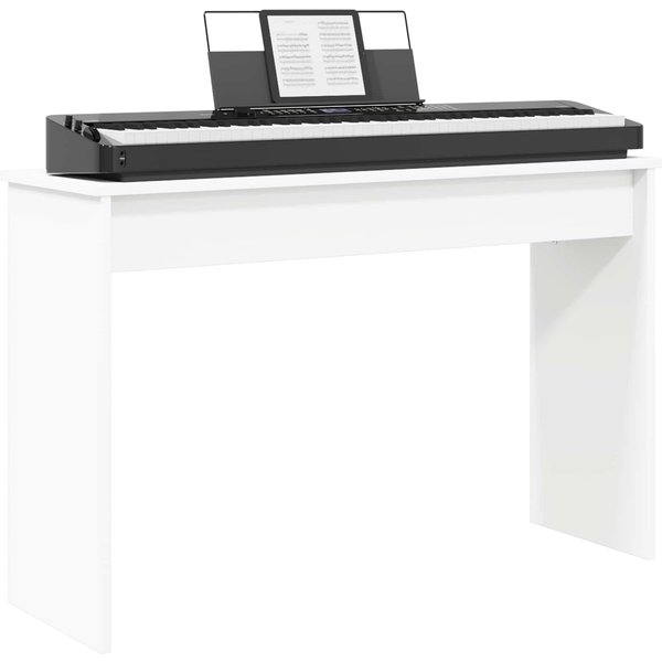 Stojak Na Pianino BiałY 100 X 32 X 64 Cm Drewno Konstrukcyjne-image