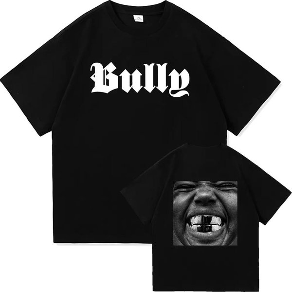 Kanye West Bully ÁLbum 2026 Camiseta Unisex 100% AlgodóN Verano Nueva Cuello Redondo Manga Corta Estilo Hiphop Y2K Camiseta M-image