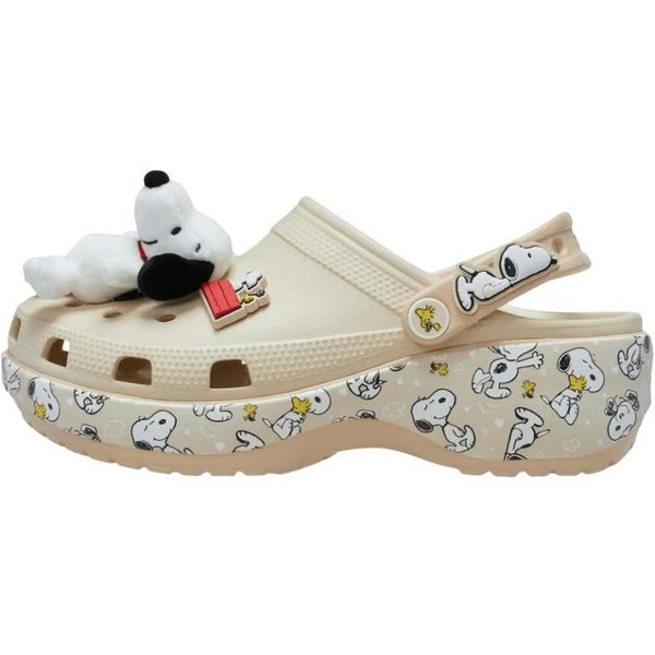 Crocs Peanuts X Zueco CláSico De Plataforma Zuecos Casuales Zuecos De Mujer Beige 212118-90H 38-39-image