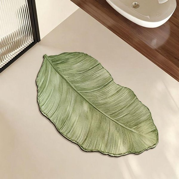 Minimalistyczny KształT ŚWieżA Mata ŁAzienkowa Na PodłOgę, ChłOnna AntypośLizgowa SzybkoschnąCa AmortyzująCa Dywanik Pod Prysznic 40X60Cm 16X24Inch-image