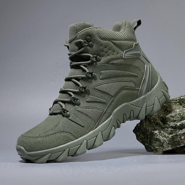 Zapatos Casuales Para Hombre Suela Gruesa Con Cordones Zapatos De Trabajo Para Hombre Para Trabajo Exterior Zapato Para Hombre De Alta Calidad OtoñO Invierno Botas De Senderismo 46 Gray-image