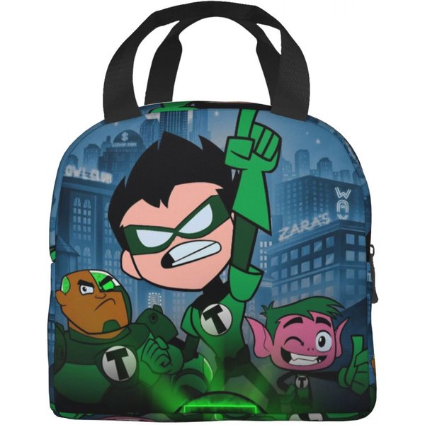 Teen Titans Go Chico Bestia Bolsa De Almuerzo TéRmica Aislada Para La Escuela Bolsa De Comida Reutilizable Nevera Cajas De Almuerzo TéRmicas Option 1-image