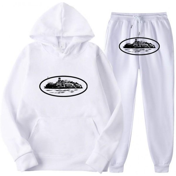 Conjunto De Sudadera Con Capucha Y Pantalones Jogger Oversize Unisex Ropa Deportiva Casual OtoñO Juventud Hip Hop Skateboarding Medium-image