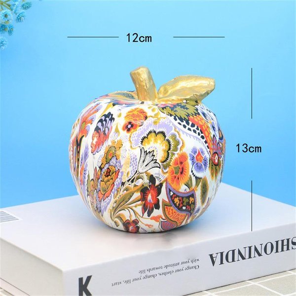 Adornos Creativos De Manzana De Colores, ArtesaníAs De Resina, Adornos De Frutas Para El Hogar, Sala De Estar, Gabinete, Escritorio, Regalos, Recuerdos, Botellero, ArtesaníAs 12X13Cm-image
