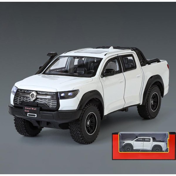 1:24 Gwm Poer Cannon SamochóD Terenowy SUV Metalowy Odlewany Model Samochodzik DźWięK I śWiatłO Zabawka Pull-Back Kolekcje Hobby Prezenty Urodzinowe-image