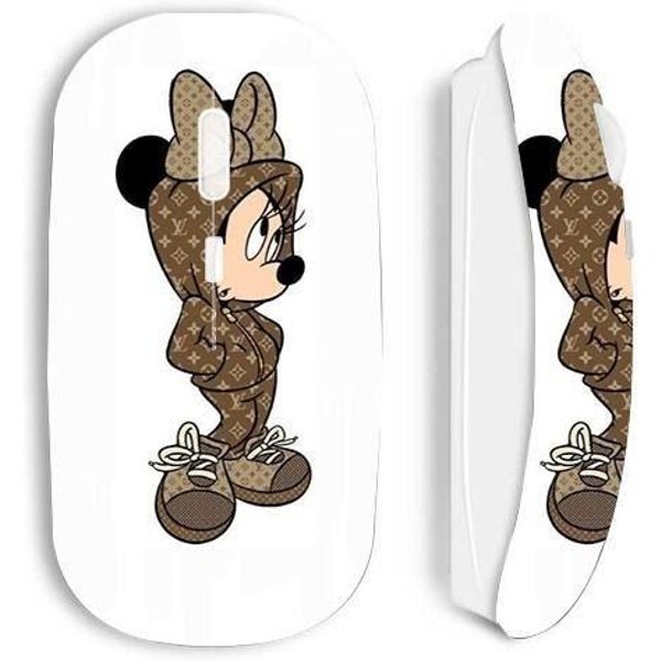 Mysz Bezprzewodowa - Disney - Minnie - BiałA - BrąZowa - Nanoodbiornik Usb-image