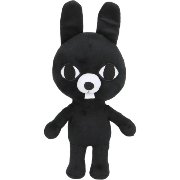 Lindo Peluche Ratthew Juego De Hospital De Animales Juguete Peluches Ratthew Conejo Negro Juguete De Regalo Para Hospital De Animales Para NiñOs Fans De Juegos Regalo 28Cm-image