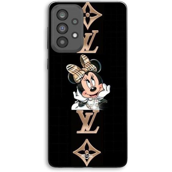 Etui Na Telefon - Maniacase - Samsung Galaxy A53 - Silikon TPU - Minnie LV - Czarne Czarny-image