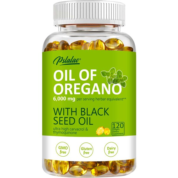 CáPsulas De Aceite De OréGano De Alta ConcentracióN, 6000 Mg, Antioxidante Natural, Protege El Sistema InmunolóGico Y La DigestióN, Apto Para Adultos. 120*1-image