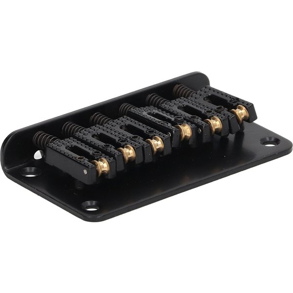 Puente Selleta Hardtail 6 Cuerdas 78Mm AleacióN De Zinc Cobre Puente De Guitarra EléCtrica Para Reemplazo Negro-image